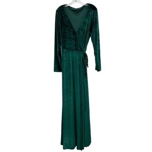 Baltic Born Green Velvet Maxi Dress